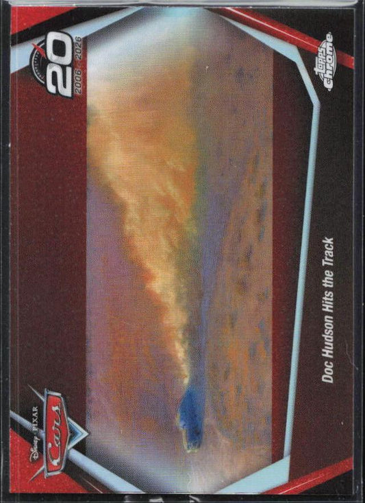 2026 Topps Chrome Disney #CRS-8 Doc Hudson Hits the Track