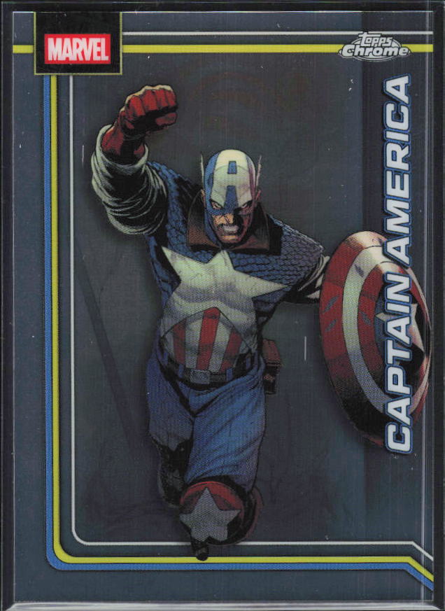 2026 Topps Chrome Marvel Comics #19 Captain America - framsida