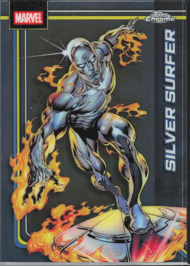 2026 Topps Chrome Marvel Comics #157 Silver Surfer - framsida