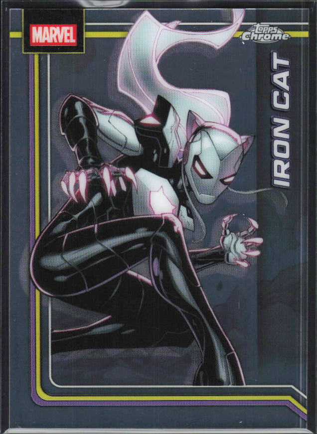 2026 Topps Chrome Marvel Comics #127 Iron Cat - framsida
