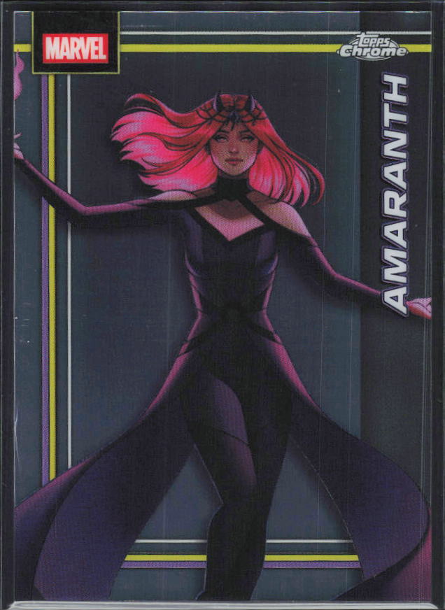 2026 Topps Chrome Marvel Comics #4 Amaranth - framsida