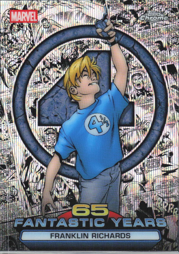 2026 Topps Chrome Marvel Comics #FY-08 Franklin Richards 65 Fantastic Years - framsida