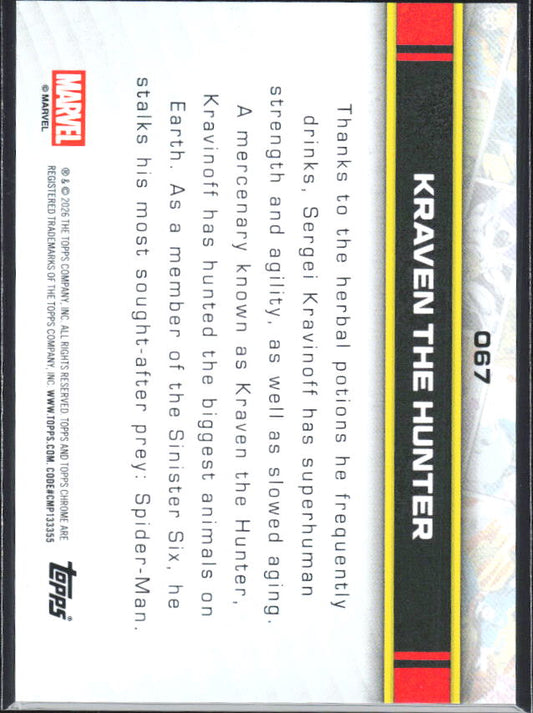 2022 Upper Deck Marvel Beginnings Volume 2, Series 1 #FA29 Kraven The Hunter First Appearance Variants - baksida