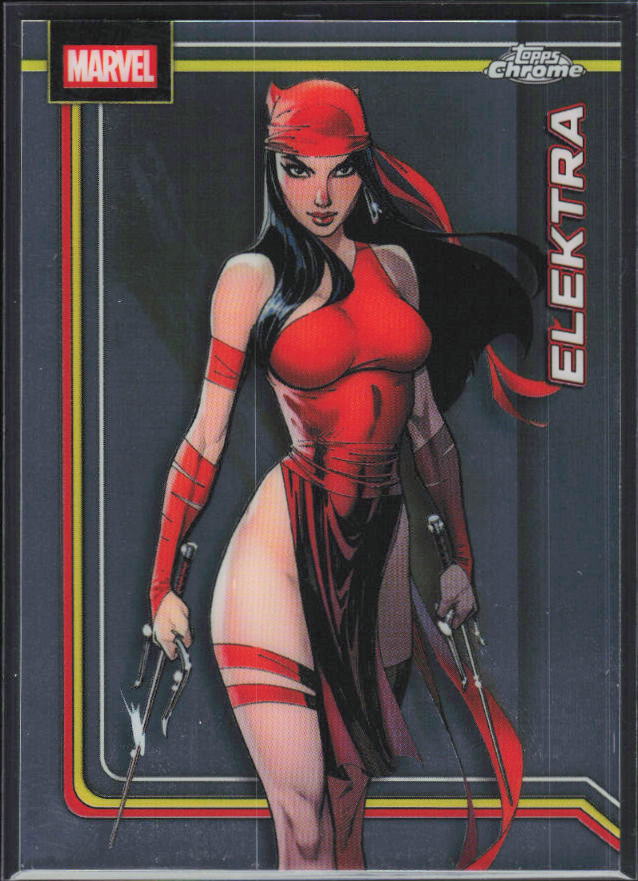 2026 Topps Chrome Marvel Comics #116 Elektra - framsida