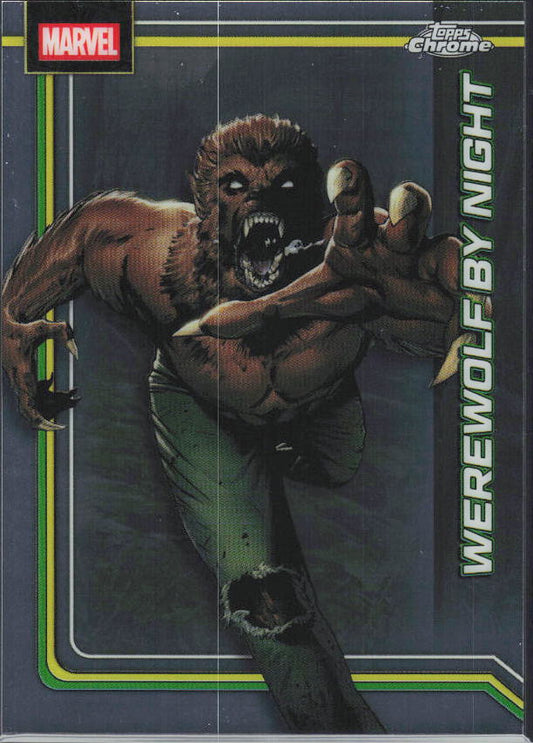 2026 Topps Chrome Marvel Comics #195 Werewolf by Night - framsida