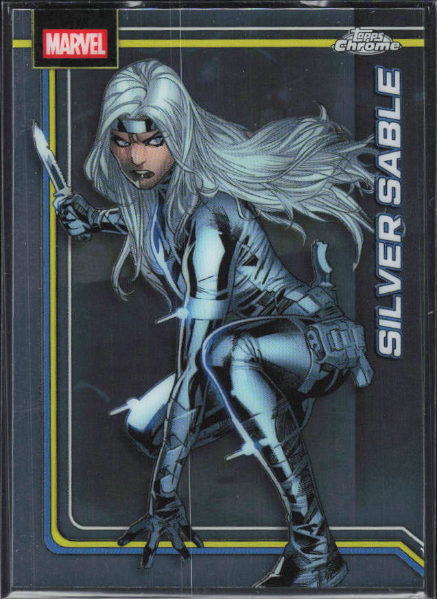 2026 Topps Chrome Marvel Comics #158 Silver Sable - framsida