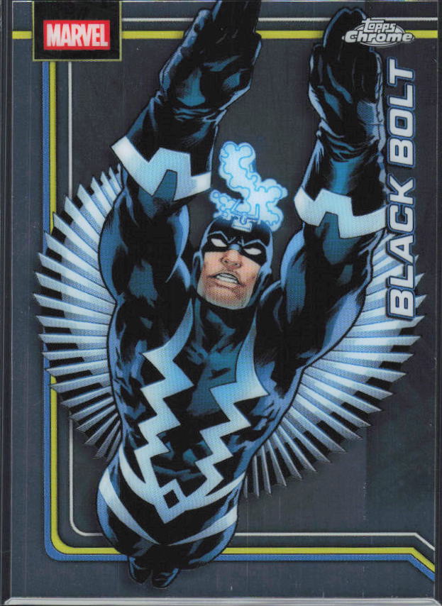 2026 Topps Chrome Marvel Comics #12 Black Bolt - framsida