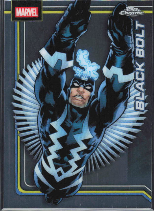 2026 Topps Chrome Marvel Comics #12 Black Bolt - framsida