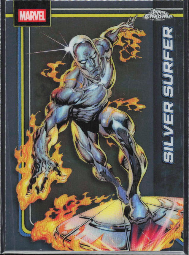 2026 Topps Chrome Marvel Comics #157 Silver Surfer - framsida