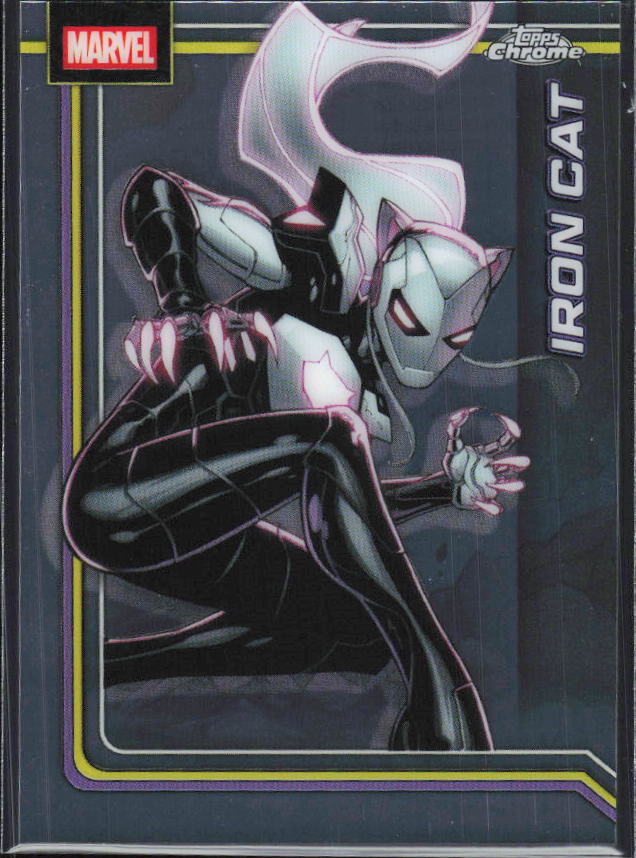 2026 Topps Chrome Marvel Comics #127 Iron Cat - framsida