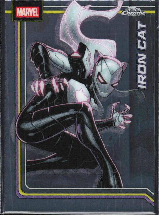 2026 Topps Chrome Marvel Comics #127 Iron Cat - framsida