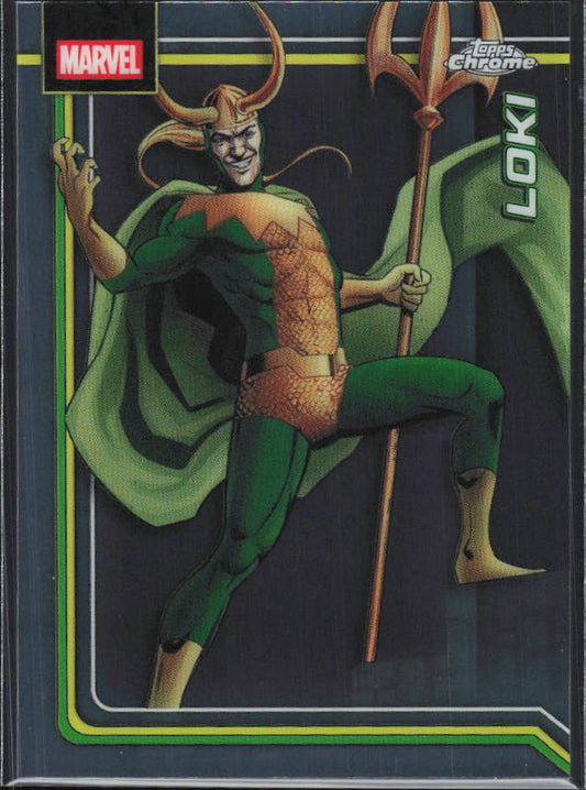 2026 Topps Chrome Marvel Comics #131 Loki - framsida
