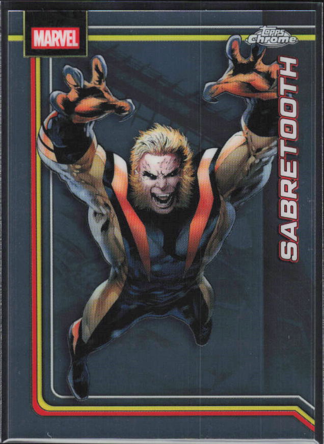 2026 Topps Chrome Marvel Comics #144 Sabretooth - framsida