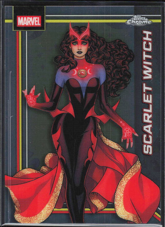 2026 Topps Chrome Marvel Comics #145 Scarlet Witch - framsida