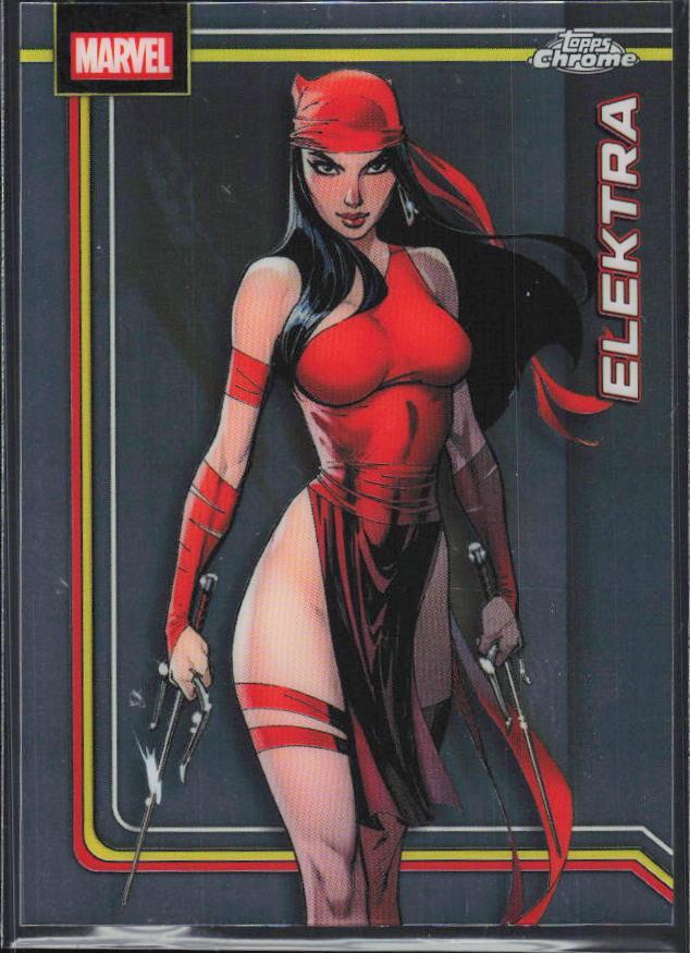 2026 Topps Chrome Marvel Comics #116 Elektra - framsida