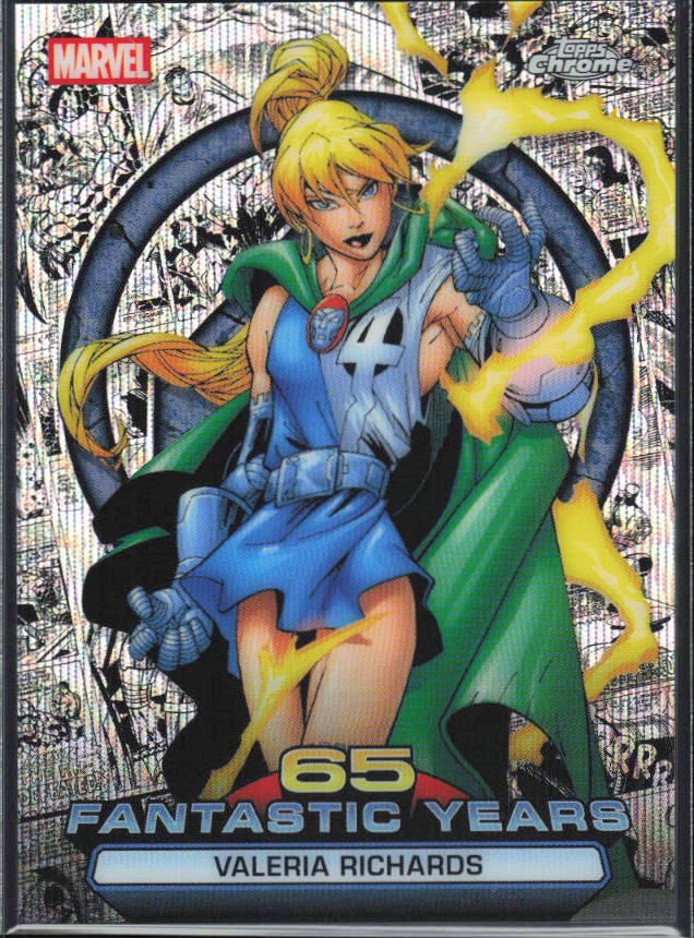 2026 Topps Chrome Marvel Comics #FY-09 Valeria Richards 65 Fantastic Years - framsida