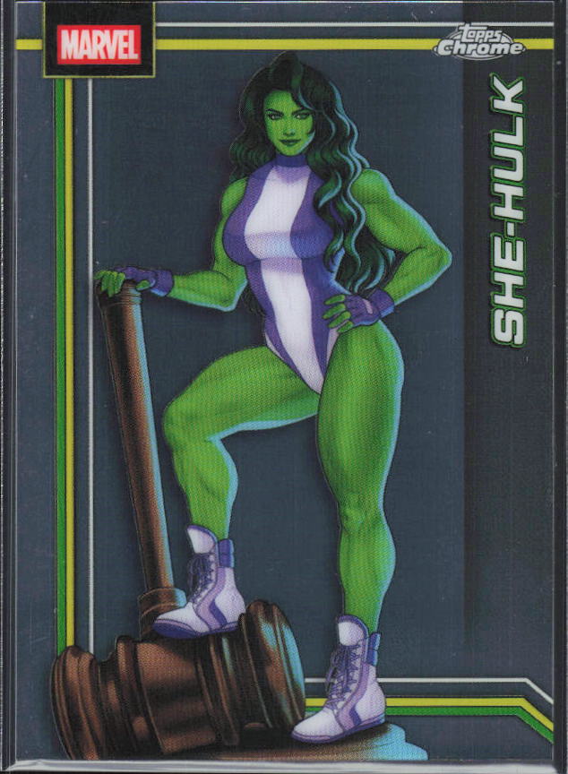 2026 Topps Chrome Marvel Comics #151 She-Hulk - framsida