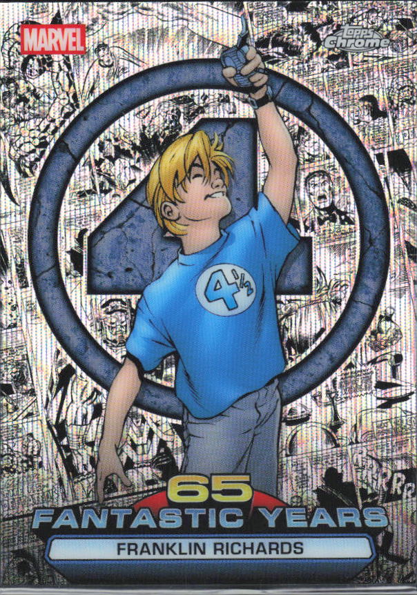 2026 Topps Chrome Marvel Comics #FY-08 Franklin Richards 65 Fantastic Years - framsida