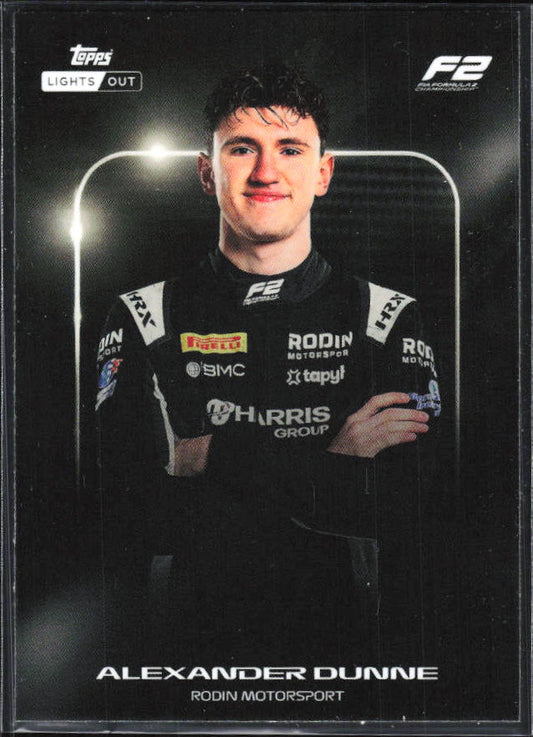 2026 Topps Formula 1 Lights Out Next Gen Alexander Dunne - framsida