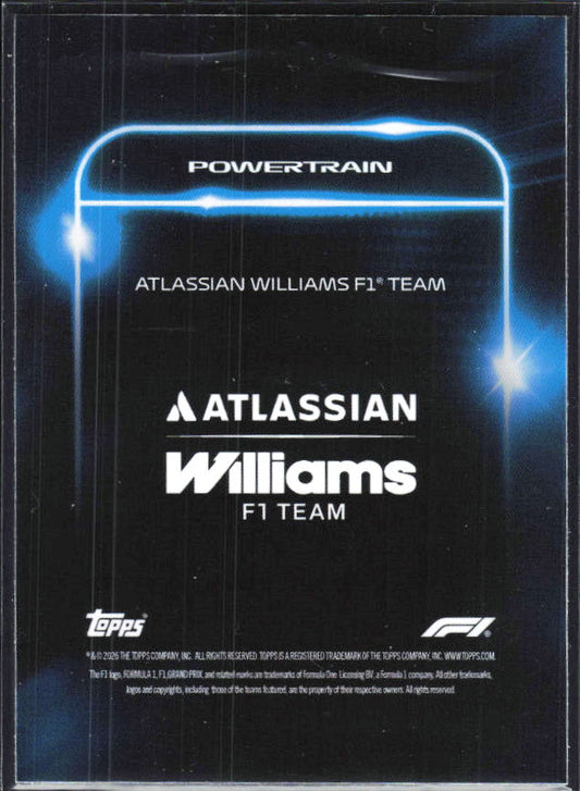 2026 Topps Formula 1 Lights Out Powertrain James Vowles / Alex Albon / Carlos Sainz - baksida
