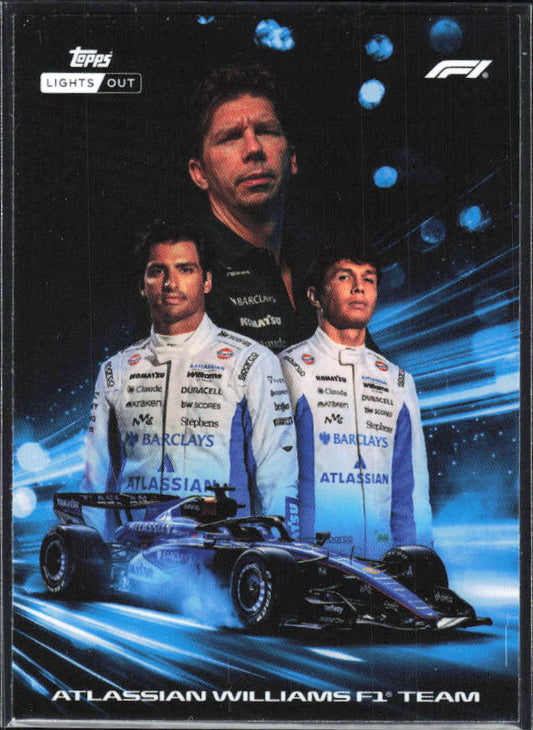 2026 Topps Formula 1 Lights Out Powertrain James Vowles / Alex Albon / Carlos Sainz - framsida