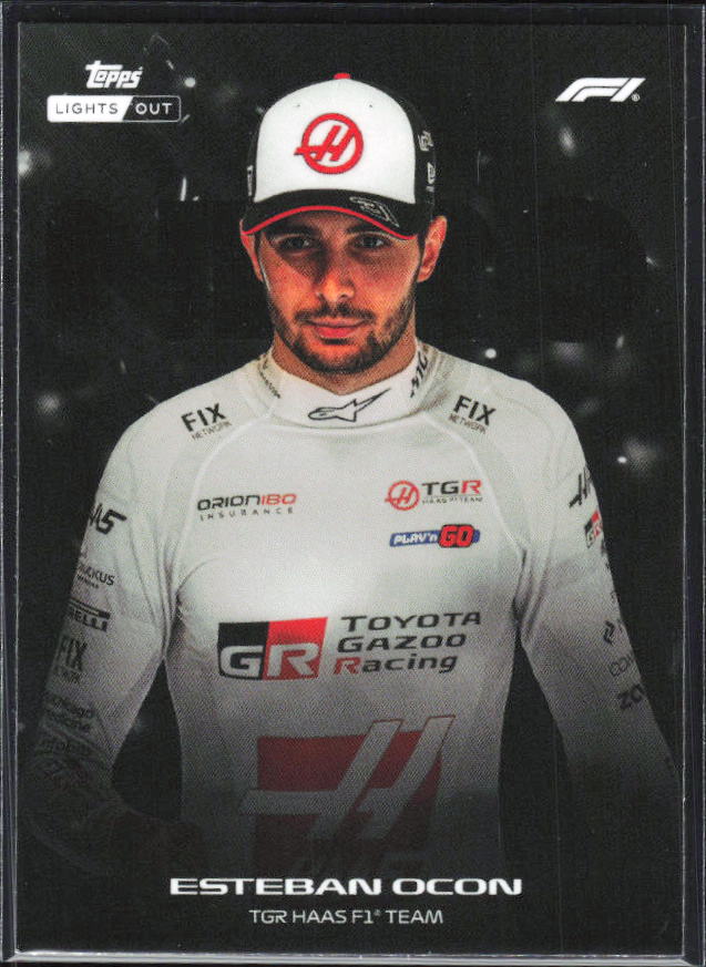 2026 Topps Formula 1 Lights Out Nero Esteban Ocon - framsida