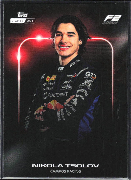 2026 Topps Formula 1 Lights Out Next Gen Nikola Tsolov - framsida