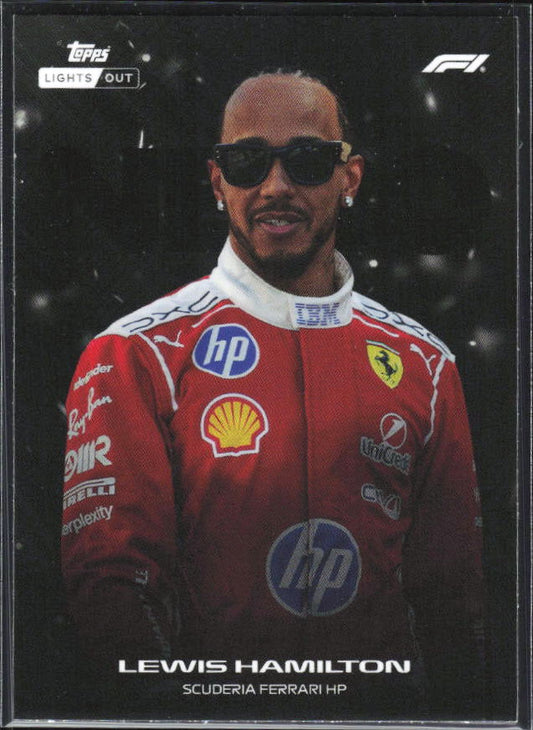 2026 Topps Formula 1 Lights Out Nero Lewis Hamilton - framsida