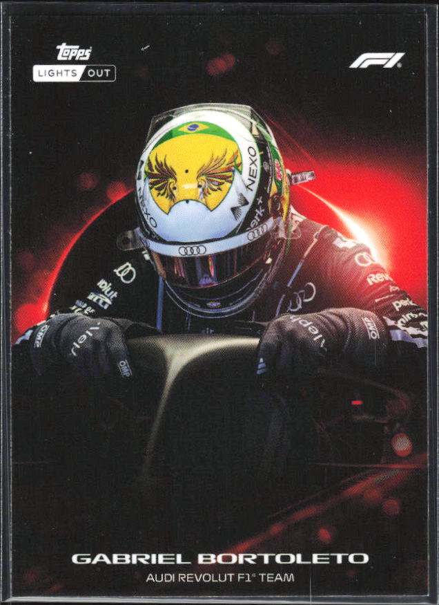 2026 Topps Formula 1 Lights Out Halo Gabriel Bortoleto - framsida