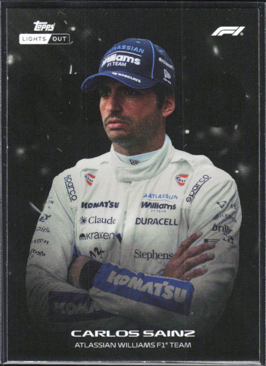 2026 Topps Formula 1 Lights Out Nero Carlos Sainz - framsida