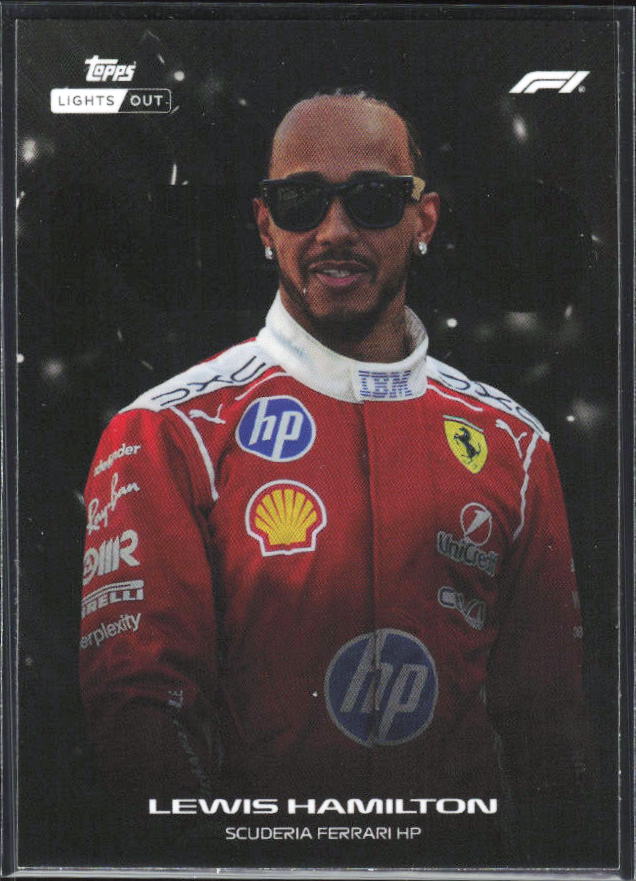 2026 Topps Formula 1 Lights Out Nero Lewis Hamilton - framsida