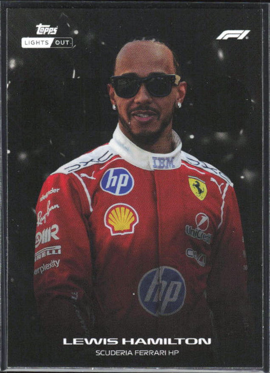2026 Topps Formula 1 Lights Out Nero Lewis Hamilton - framsida
