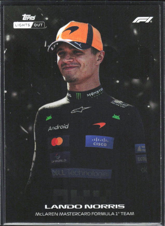 2026 Topps Formula 1 Lights Out Nero Lando Norris - framsida