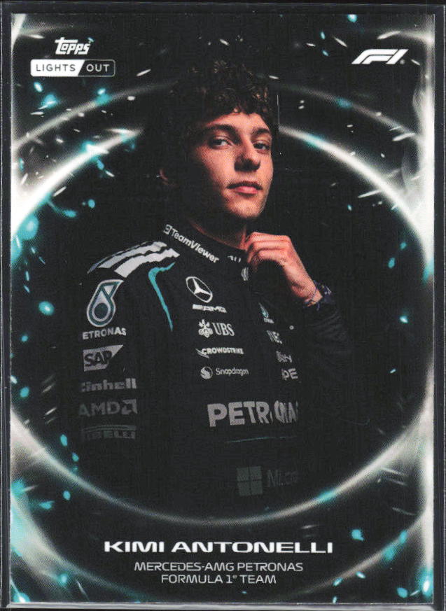 2026 Topps Formula 1 Lights Out Ignite Kimi Antonelli - framsida