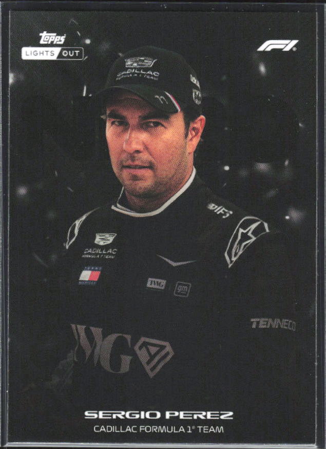 2026 Topps Formula 1 Lights Out Nero Sergio Perez - framsida