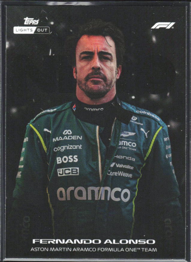 2026 Topps Formula 1 Lights Out Nero Fernando Alonso - framsida