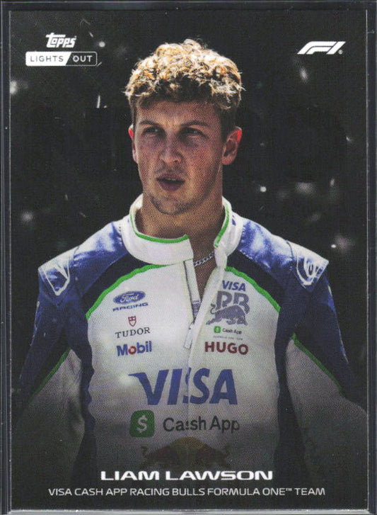 2026 Topps Formula 1 Lights Out Nero Liam Lawson - framsida