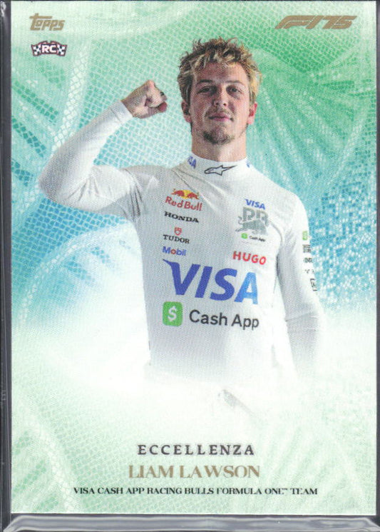2025 Topps Formula 1 Eccellenza Essenza Liam Lawson - framsida