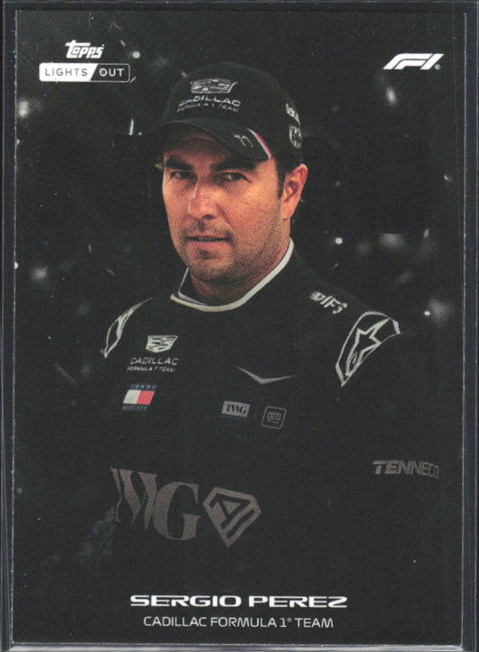2026 Topps Formula 1 Lights Out Nero Sergio Perez - framsida