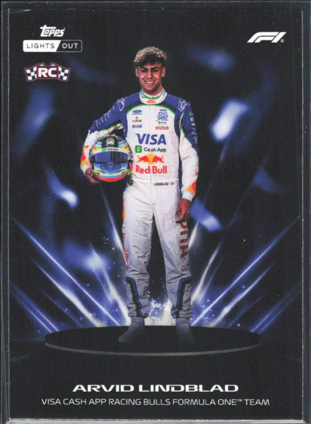 2026 Topps Formula 1 Lights Out Lumina Arvid Lindblad - framsida