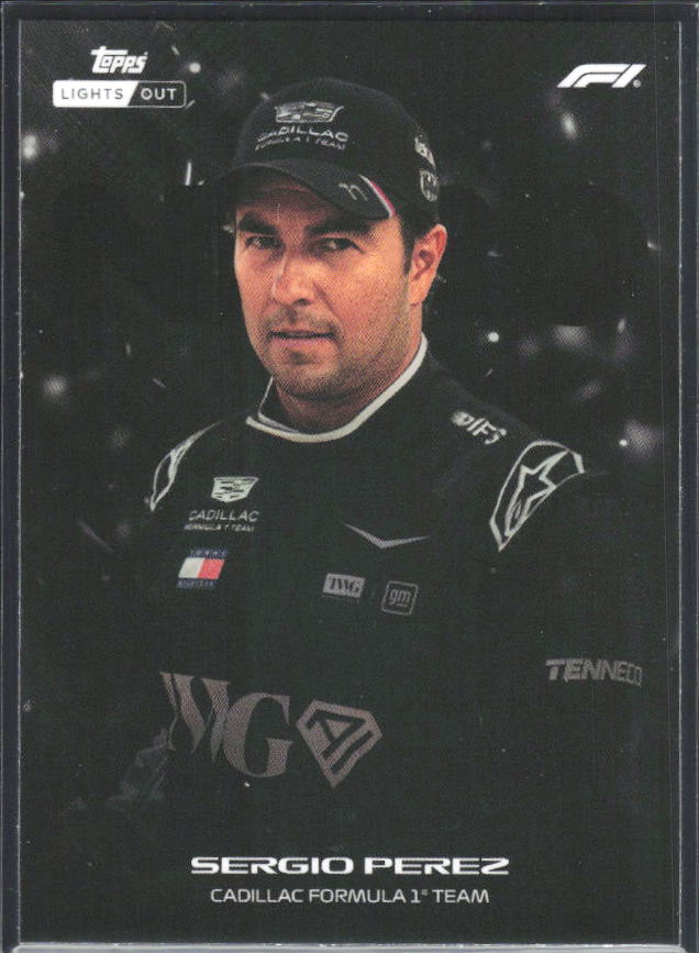 2026 Topps Formula 1 Lights Out Nero Sergio Perez - framsida
