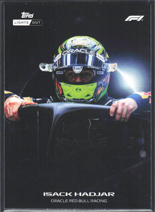 2026 Topps Formula 1 Lights Out Halo Isack Hadjar - framsida