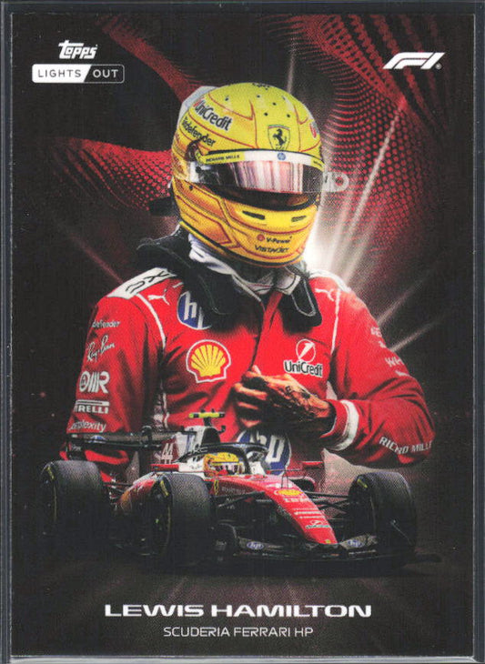 2026 Topps Formula 1 Lights Out Radiance Lewis Hamilton - framsida