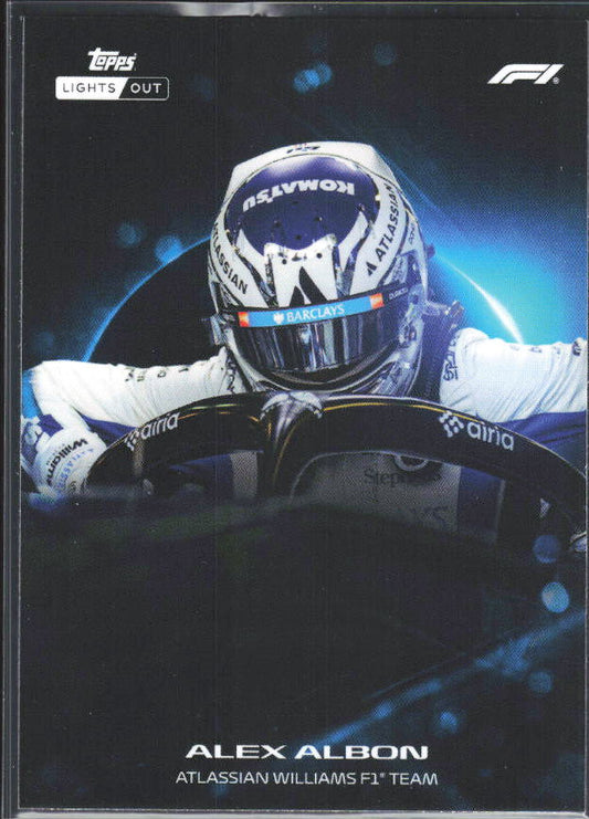 2026 Topps Formula 1 Lights Out Halo Alex Albon - framsida