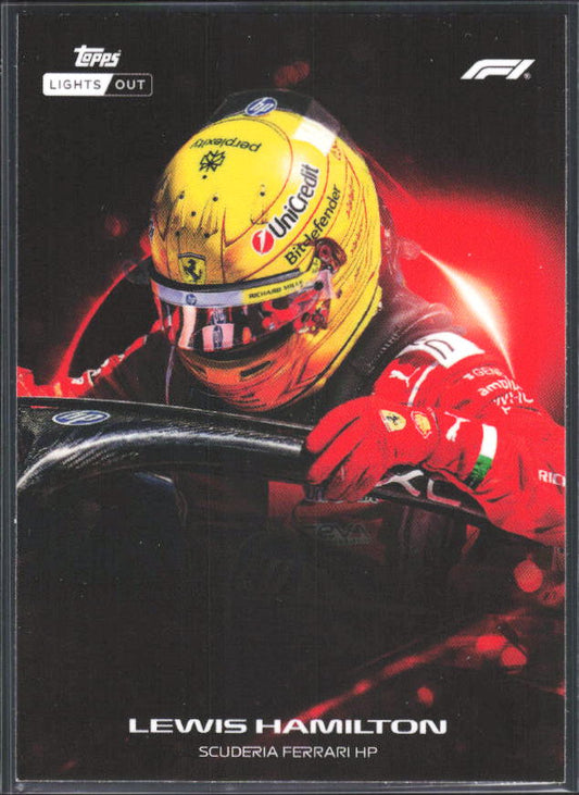 2026 Topps Formula 1 Lights Out Halo Lewis Hamilton - framsida