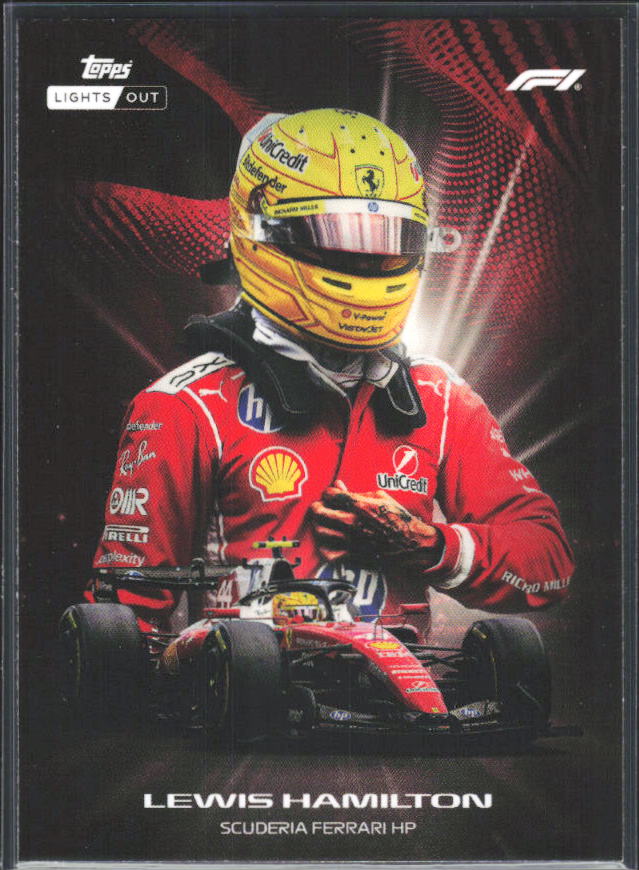 2026 Topps Formula 1 Lights Out Radiance Lewis Hamilton - framsida