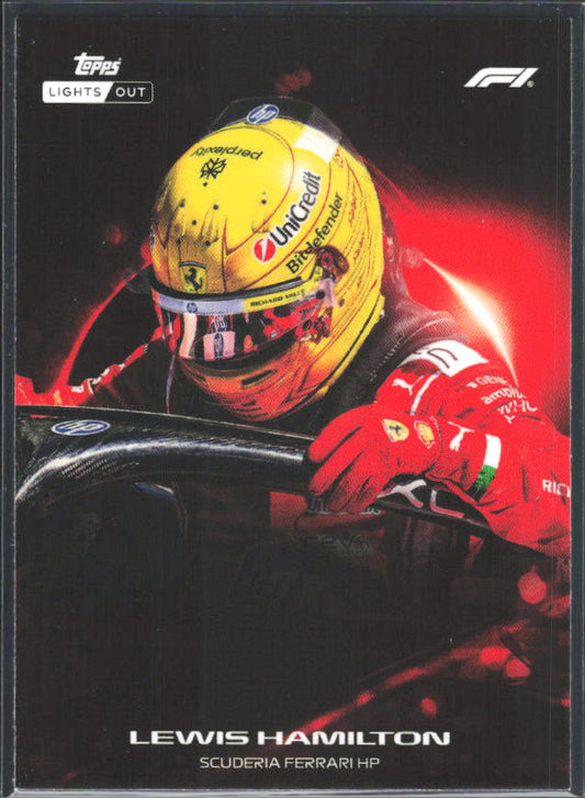 2026 Topps Formula 1 Lights Out Halo Lewis Hamilton - framsida