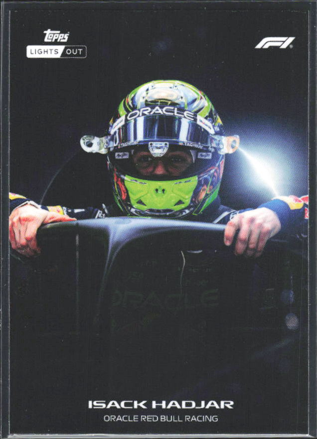 2026 Topps Formula 1 Lights Out Halo Isack Hadjar - framsida