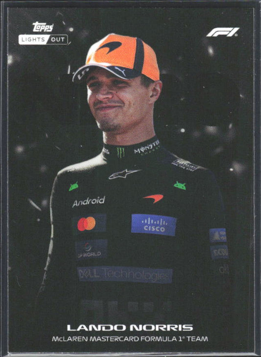 2026 Topps Formula 1 Lights Out Nero Lando Norris - framsida