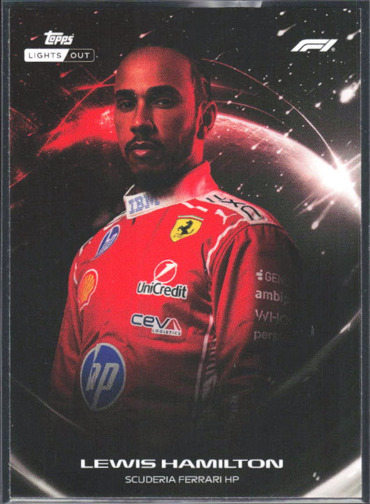 2026 Topps Formula 1 Lights Out Lights Out Lewis Hamilton - framsida
